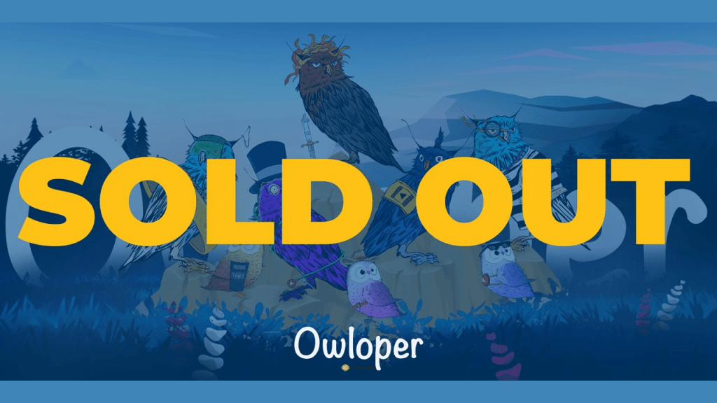 Owloper SOLD OUT - 8 dakikanın altında 2222 NFT’nin satışı gerçekleşti.