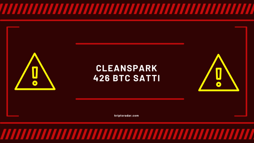 CleanSpark 426 BTC sattı